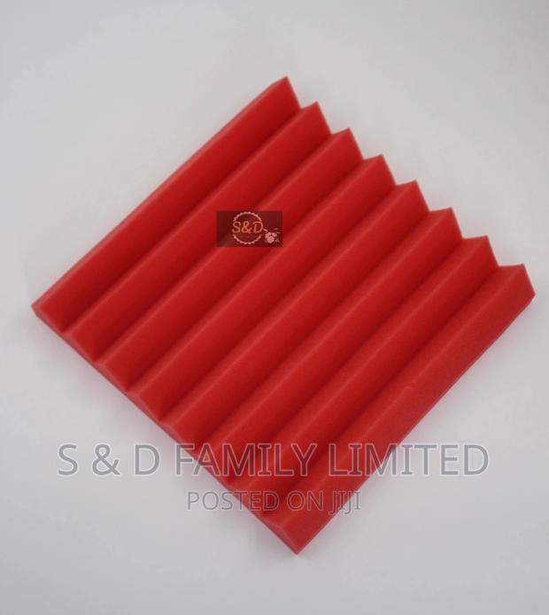 Red Wall Sound Proofing Panels 30cm by 30cm