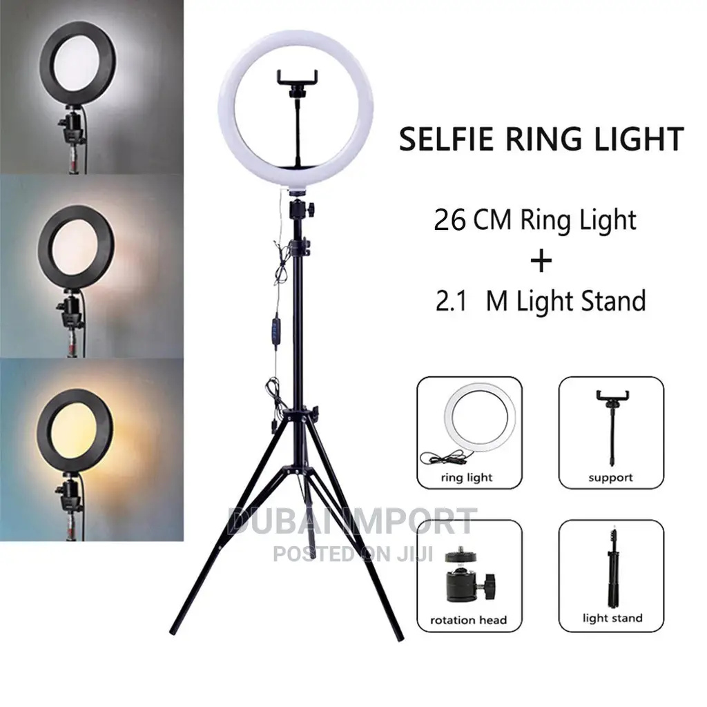 Video, Photography Ring Light 26cm With Stand