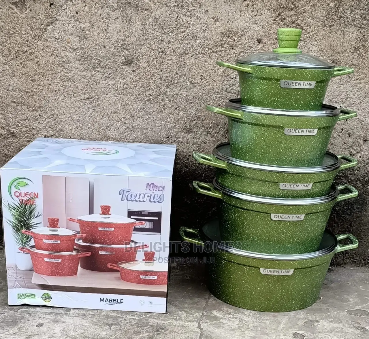 10pcs Original Marble Cookware Set