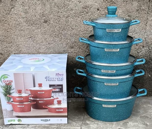 10pcs Original Marble Cookware Set - thumbnail 4