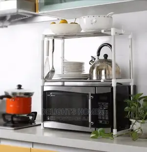 2 Layer Microwave Oven Shelf Rack