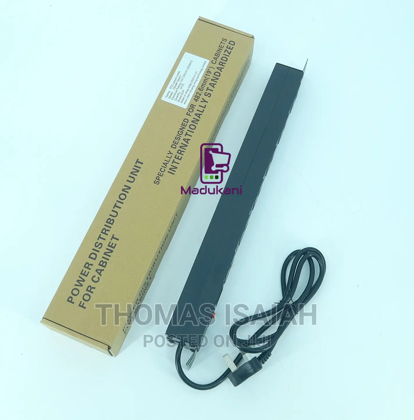 6-Way Metallic Horizontal 13a Pdu 19-Inch 1u Standardised Po