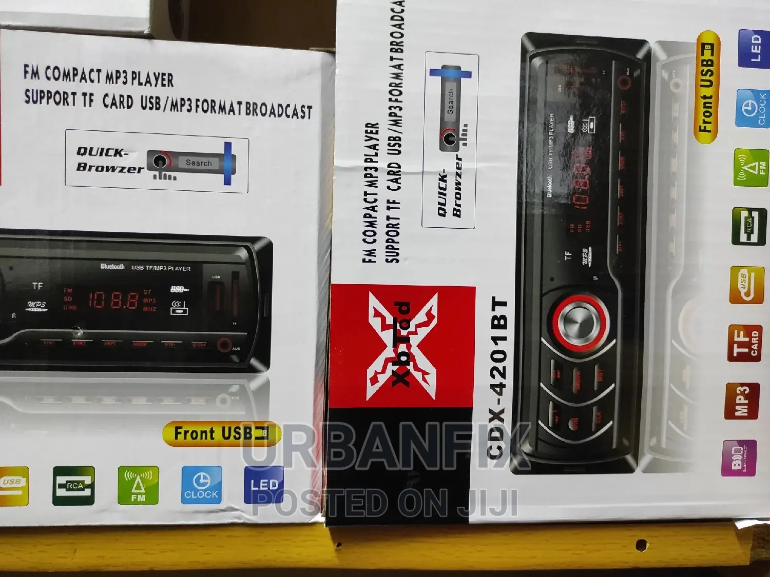 X-Plode Car Radio With Bluetooth, FM, USB and Auxiliary Port