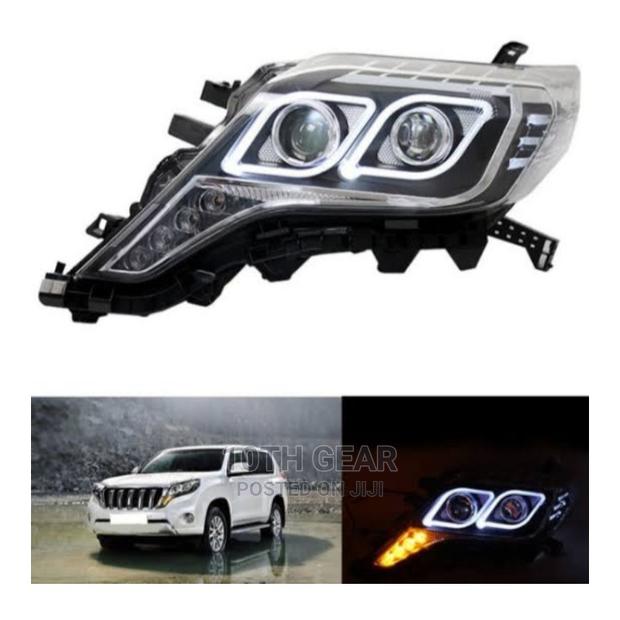 Prado 150 Headlight Diamond Eye Angel Eye 2014-2015teardrop