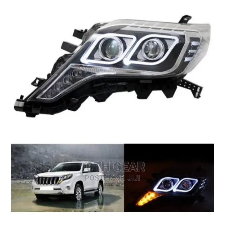 Prado 150 Headlight Diamond Eye Angel Eye 2014-2015teardrop