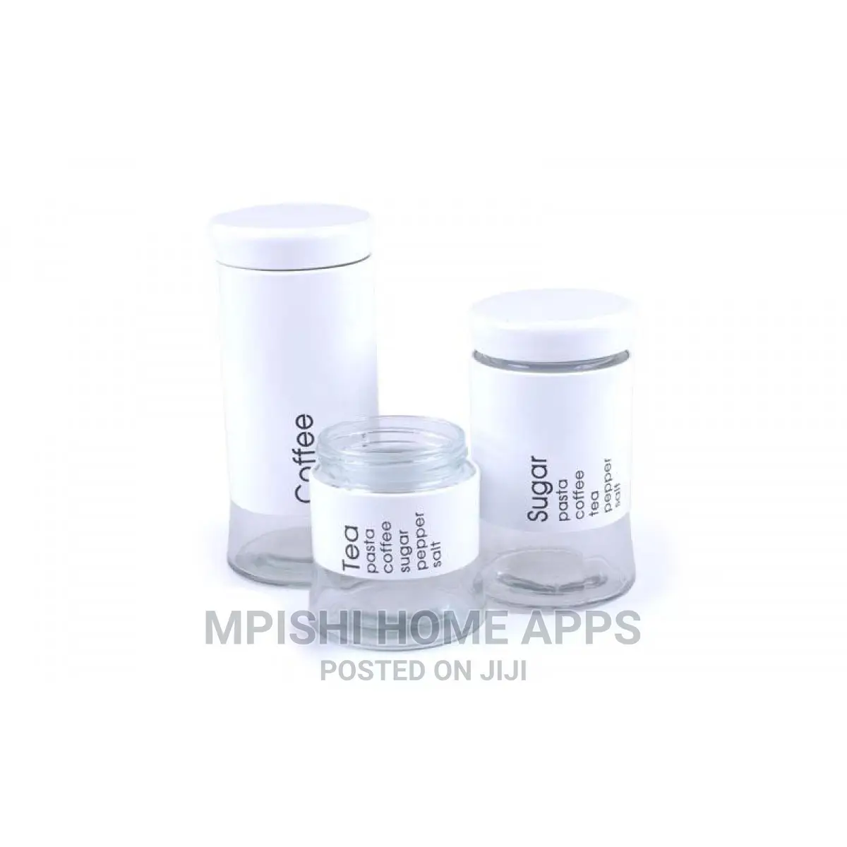3pcs Glass Storage Jars