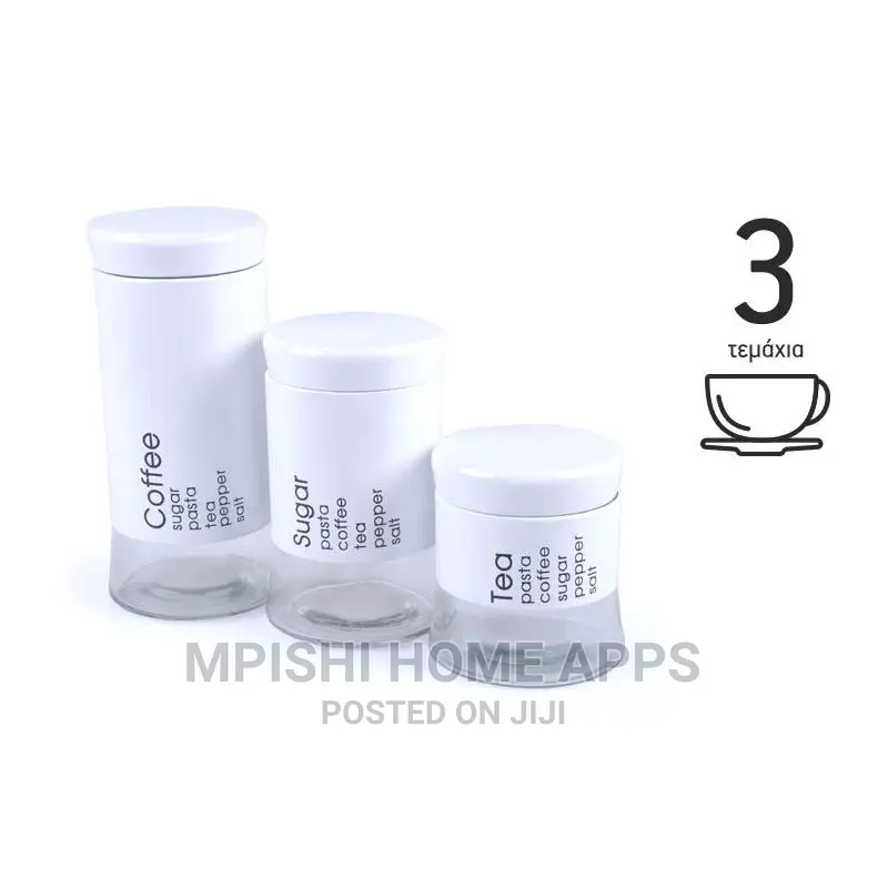 3pcs Glass Storage Jars