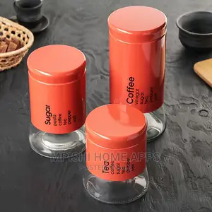 3pcs Glass Storage Jars