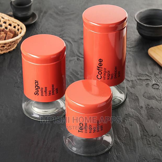 3pcs Glass Storage Jars - thumbnail 4