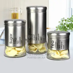 3pcs Glass Storage Jars