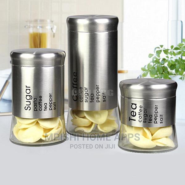 3pcs Glass Storage Jars