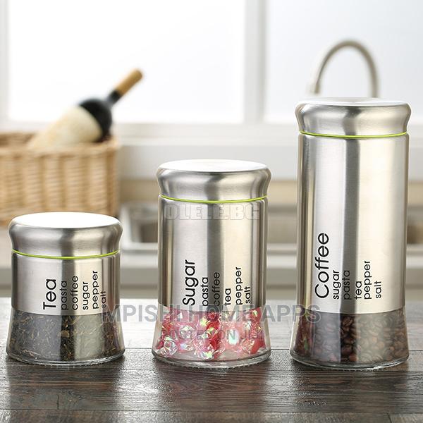 3pcs Glass Storage Jars - thumbnail 11