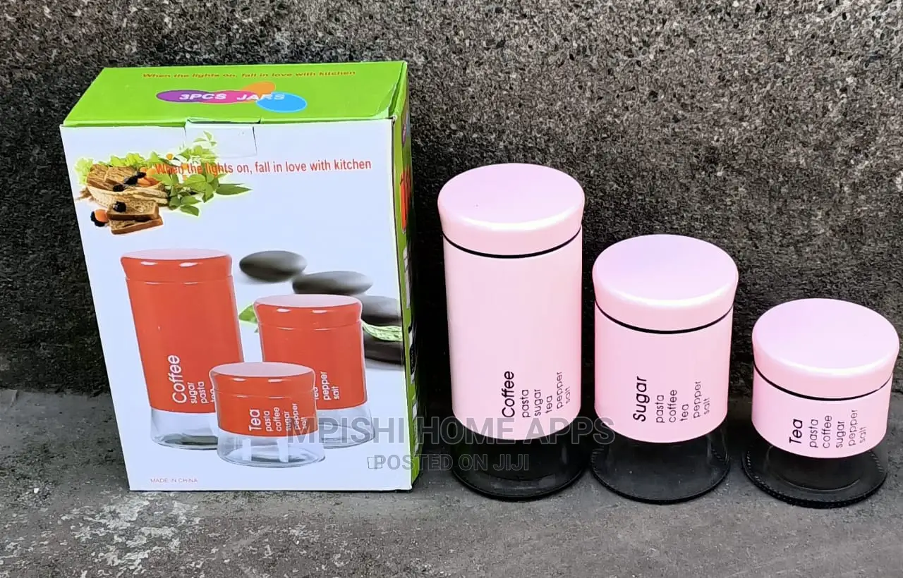 3pcs Glass Storage Jars