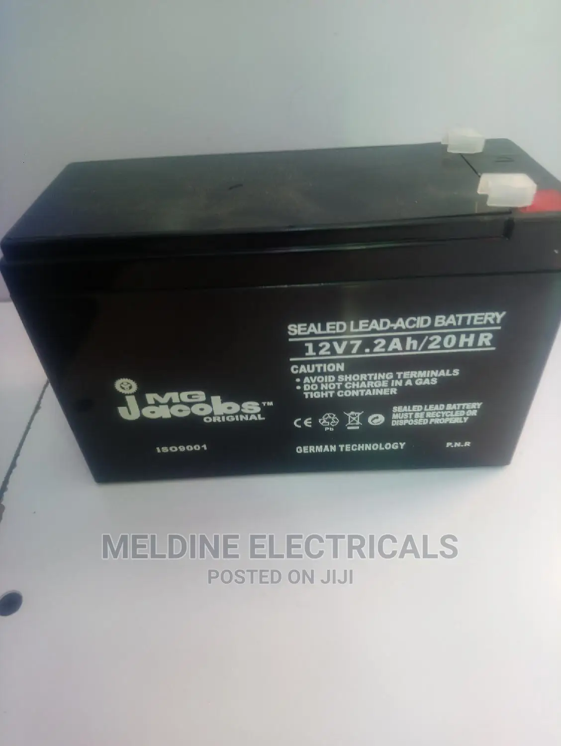 Jacob's 12v Sealed Battery
