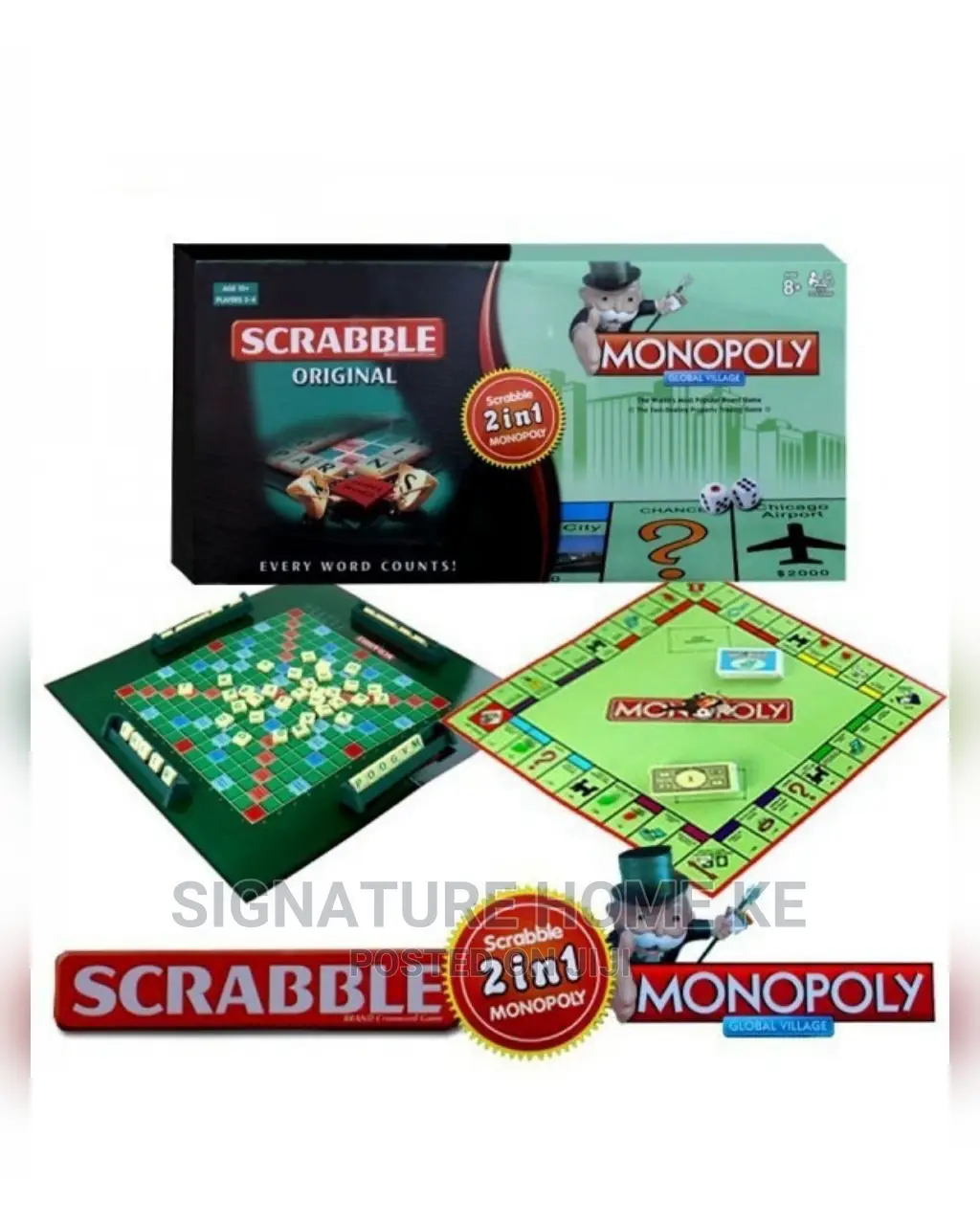Scrabble 2 in 1 Monopoly
