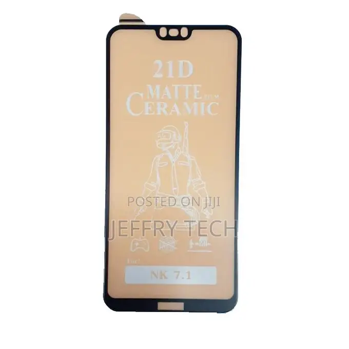 Nokia 7.1 Matt Ceramic Screen Protector - Black