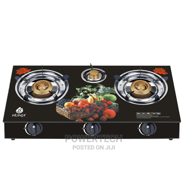 Nunix Table Top Glass Double Burner - main view