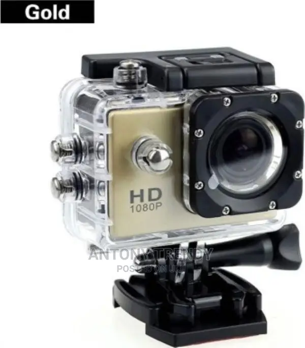 Action Camera HD 1080p Waterproof Sports Camera (1080P)