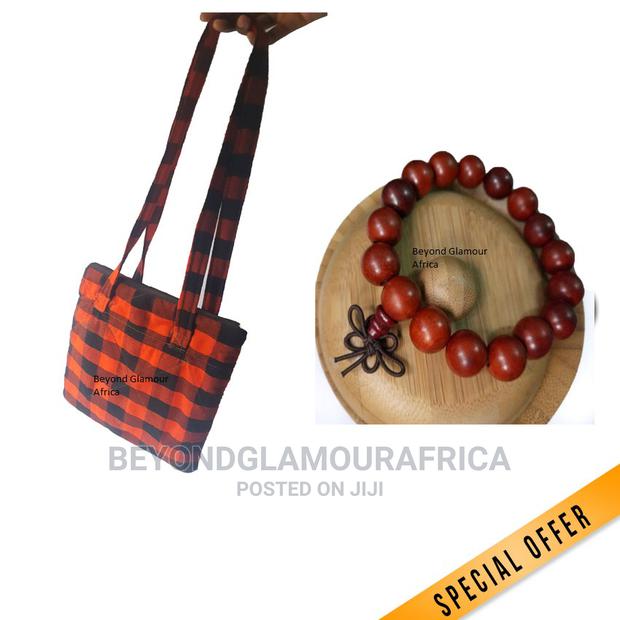Ladies Maasai Sling Bag With Wooden Bracelet - thumbnail 2
