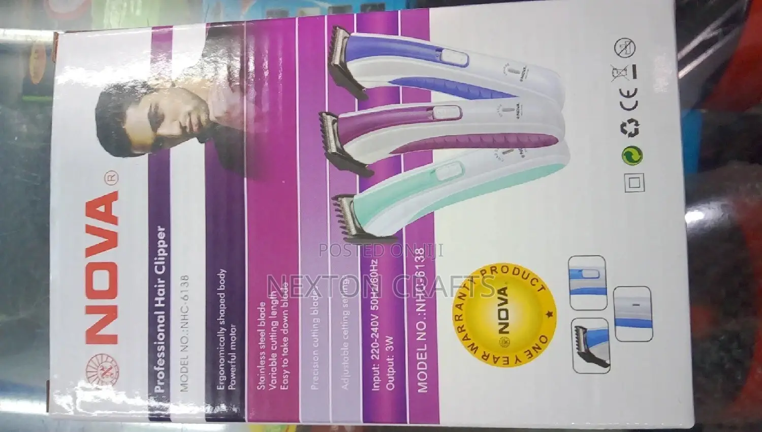 Rechargeable Beard Trimmer Hair Clipper for Men NHC-6138