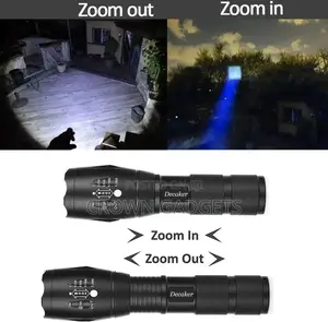 Zoomable XML T6 LED Tactical Flashlight Rechargeble