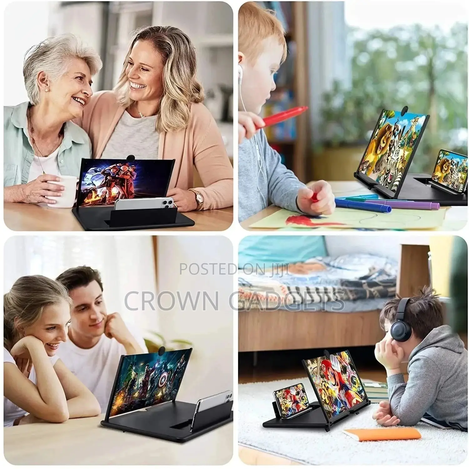 Mobile Phone 3D Screen Magnifier for Reading