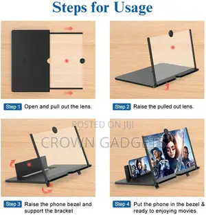 Non Curved 3D Video HD Magnifier