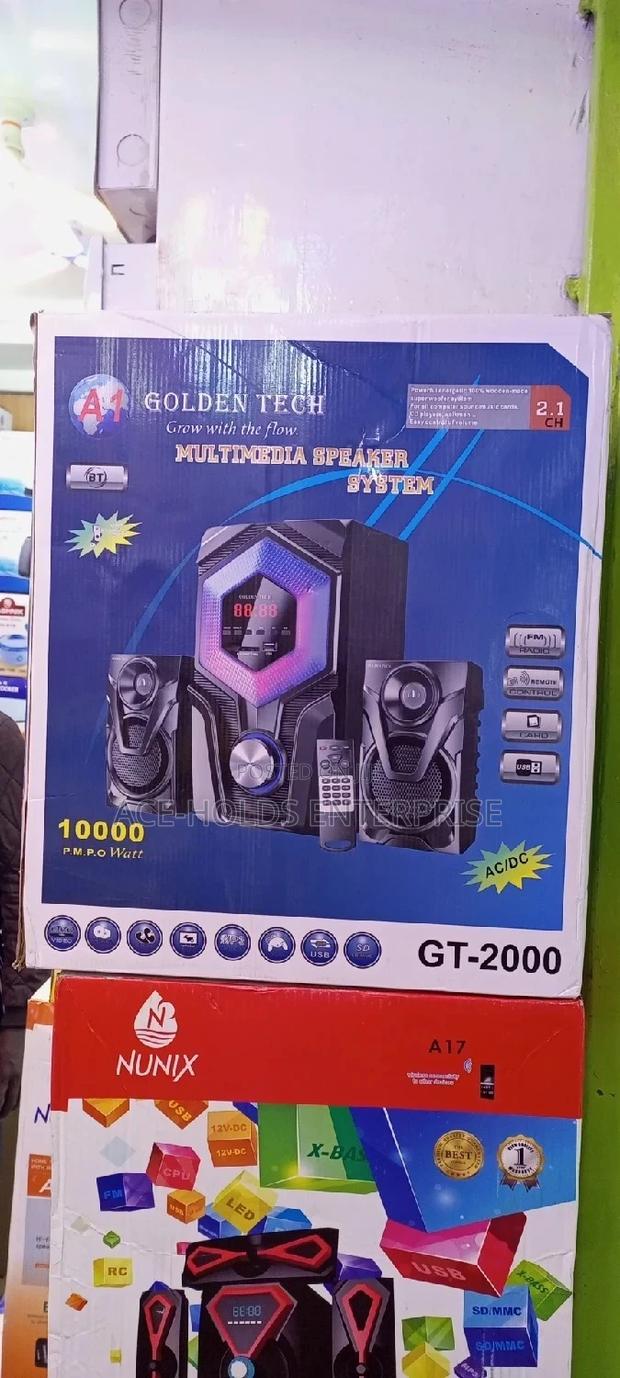2.1 Golden Tech 10000 Watts Speaker System