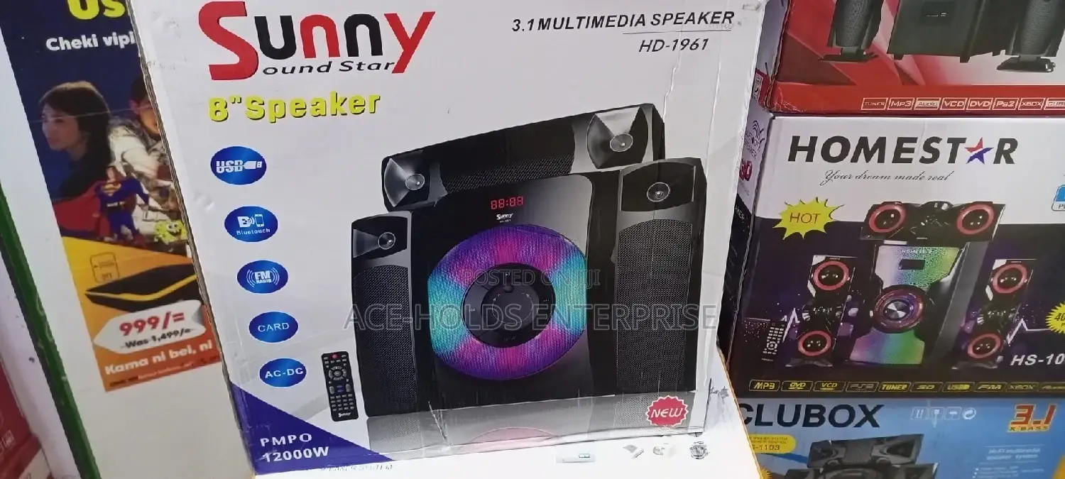 Hd-1961 Sunny Soundstar 8" Speaker Multimedia System.