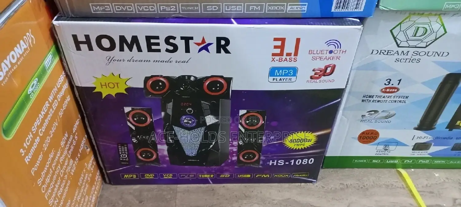 3.1ch Homestar Hs-1080 Multimedia Speaker System.