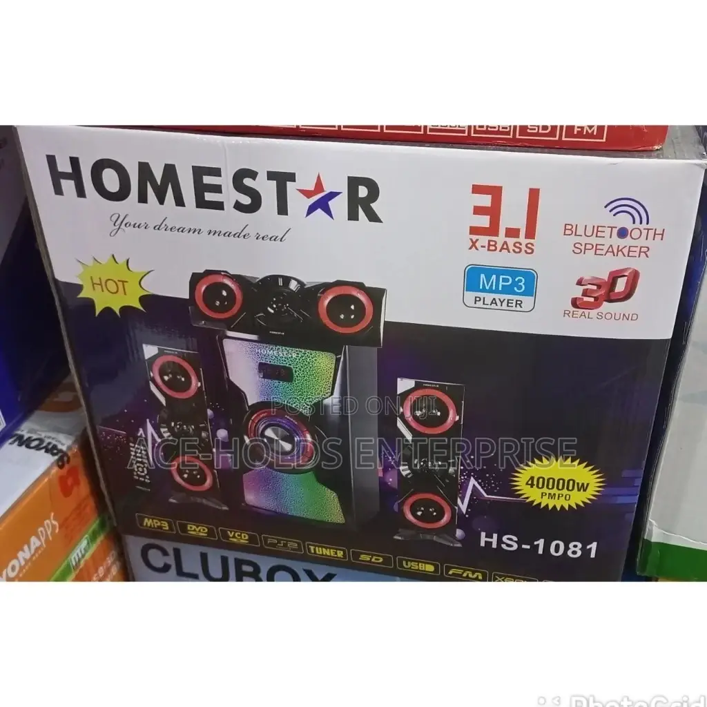 3.1 Multimedia Homestar 40000watts Speaker System.