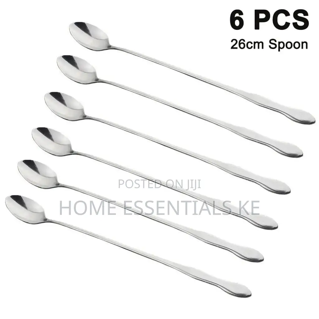 6pcs Long Tea Spoons Set