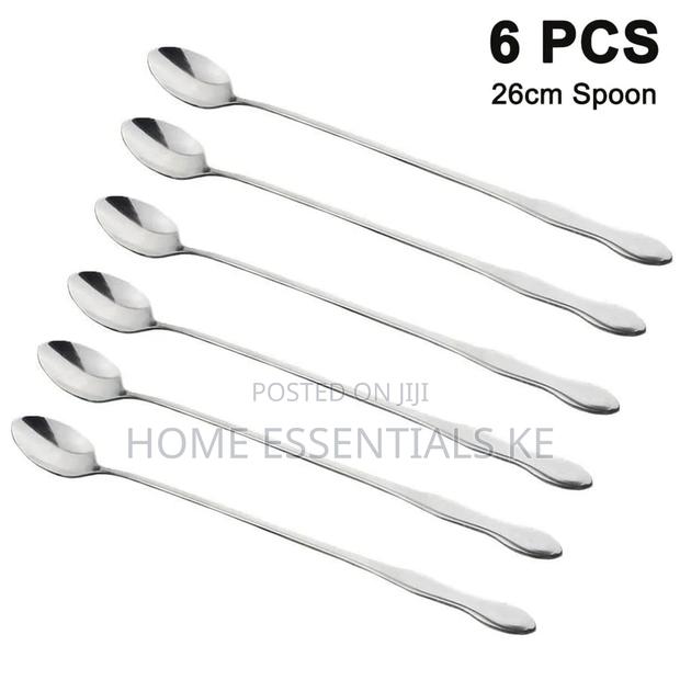6pcs Long Tea Spoons Set - main view