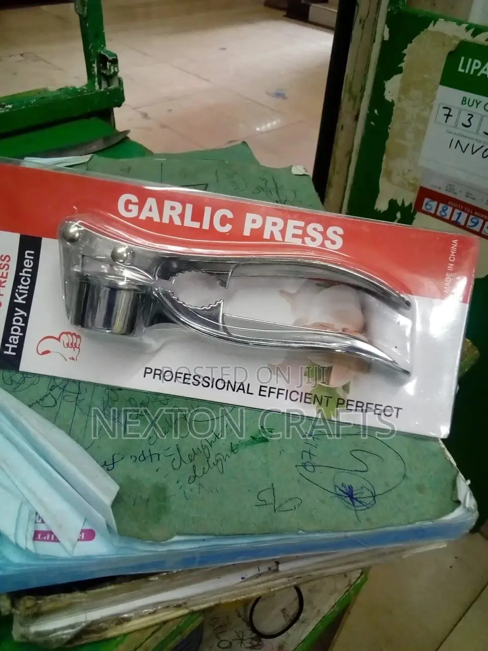Garlic Press Crusher – Stainless Steel
