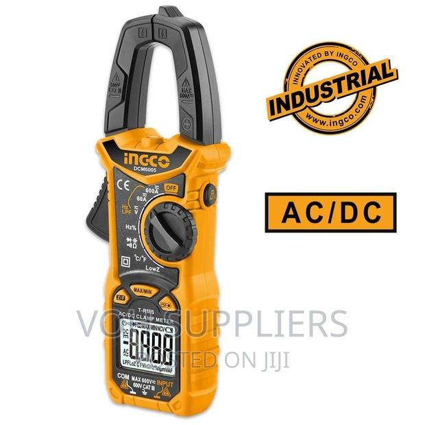 INGCO Auto Ranging Digital Clamp Meter TRMS 6000 Counts - thumbnail 2