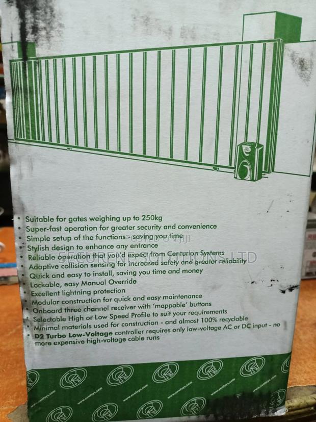 D2 Turbo Domestic Sliding Gate Motor Centurion - thumbnail 4