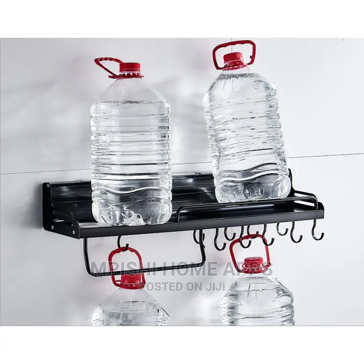 Kitchen Aluminum Storage Rack-Black