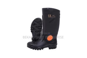 Shosholoza Gumboot Black Black + Steel Toe Cap