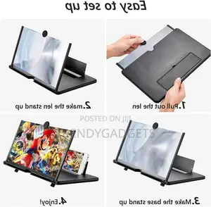 Mobile Tablet Screen Magnifier 3D Enlarger 12inch