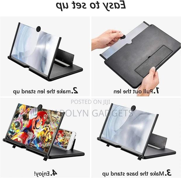 Mobile Tablet Screen Magnifier 3D Enlarger 12inch - thumbnail 2