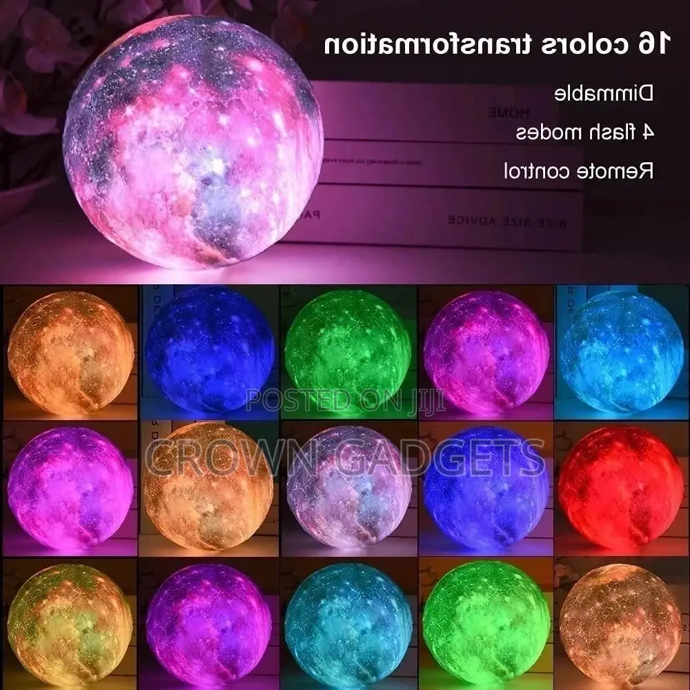 Moon Lamp, 5.9 Inches Galaxy Lamp Night Light 16 Colors