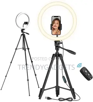 10 Inch Ring Light With Stand Tripod, LED Circle Lights