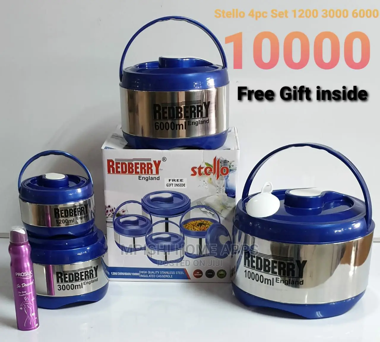 4pcs Redberry Stello Hot Pots