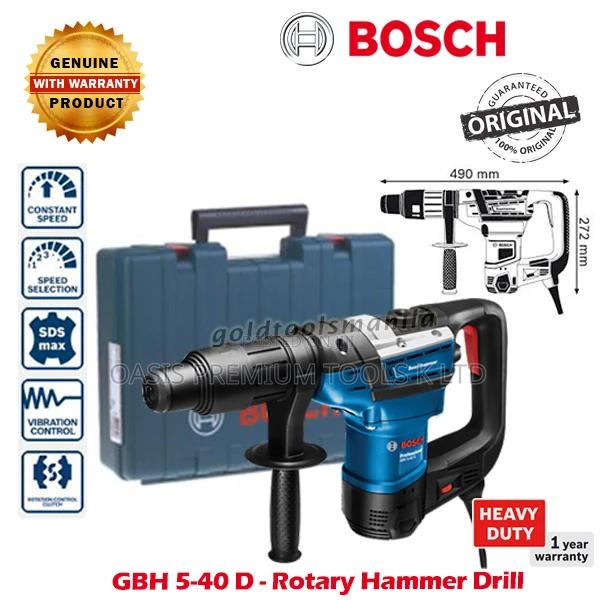 Rotary Hammer 1100W 40mm GBH 5-40d Bosch