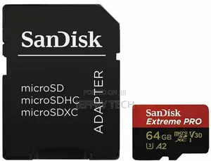 Sandisk 64GB Extreme Pro Micro SD SDXC Card V30 A2 170mb/S +