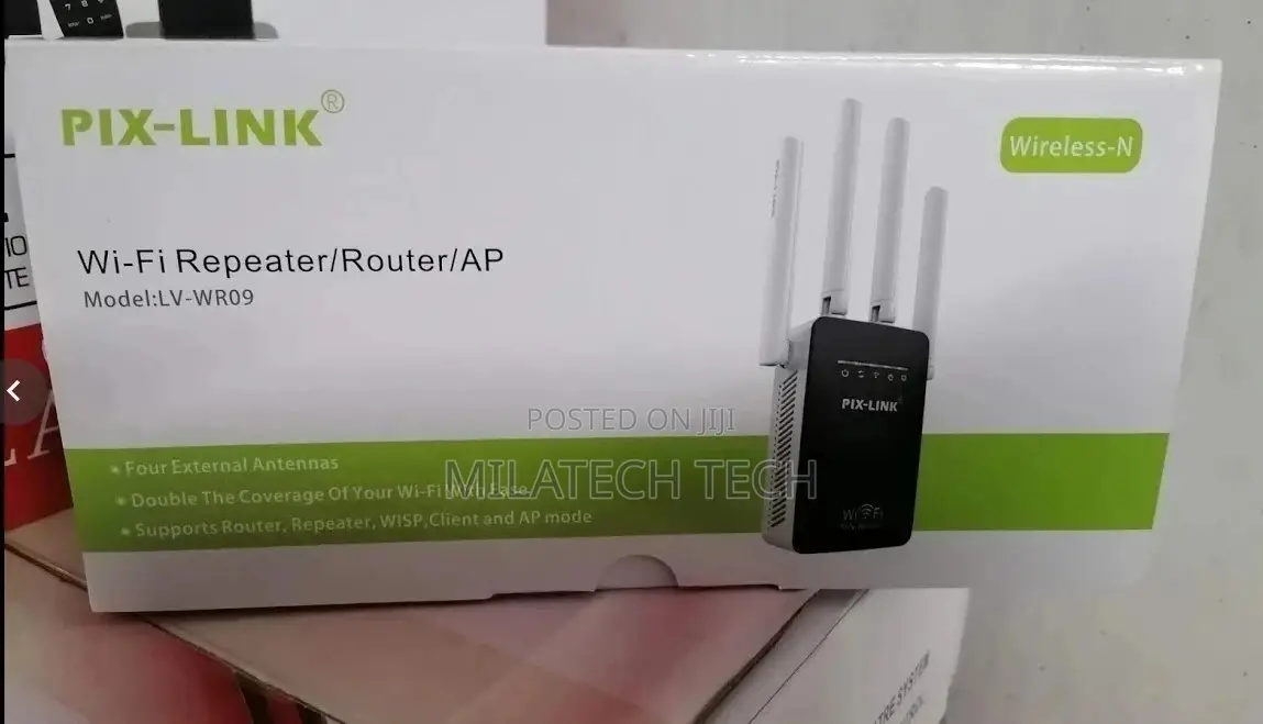 Pix Link 300mbps Wi-Fi Repeater/ Mini Router/ AP- Extende