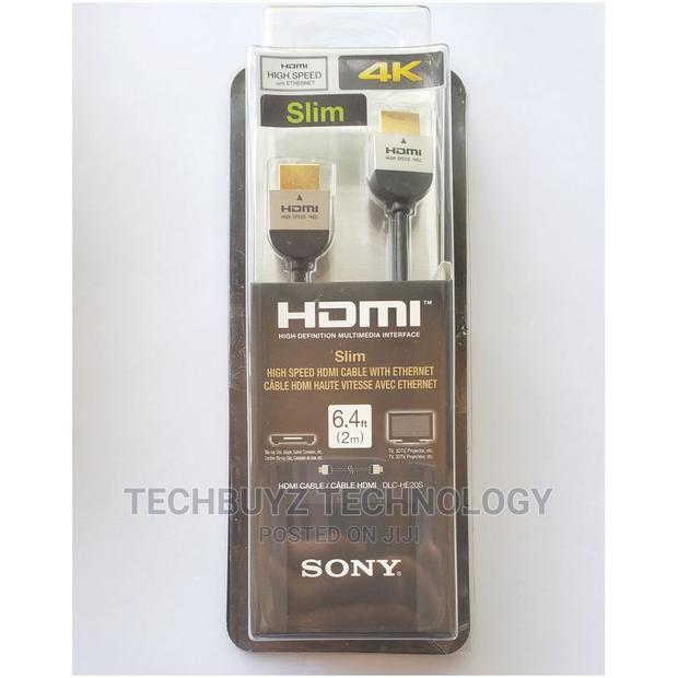 Sony 4k 2m Slim Hdmi Cable - main view