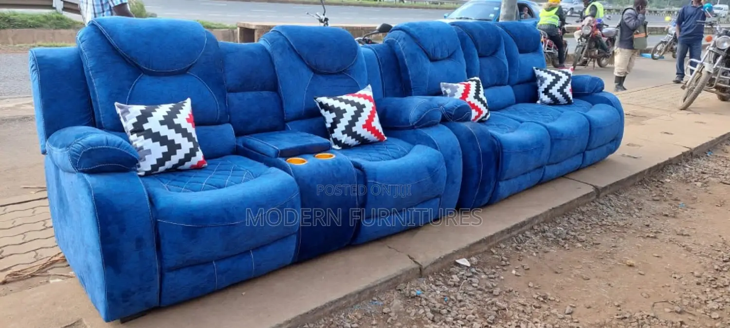 5 Seater Semi-Recliner Sofa