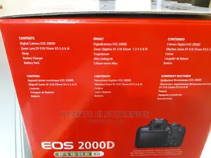 Canon Eos 2000d 24.1mp, Wi-Fi With 18-55 Lens