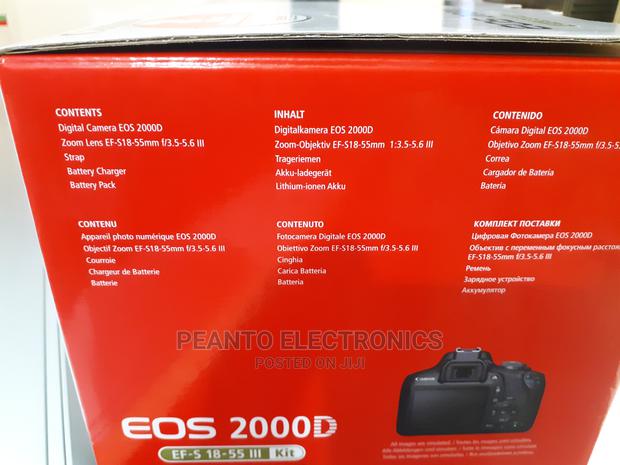 Canon Eos 2000d 24.1mp, Wi-Fi With 18-55 Lens - thumbnail 3